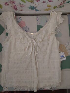 Free People Ruffle Tank